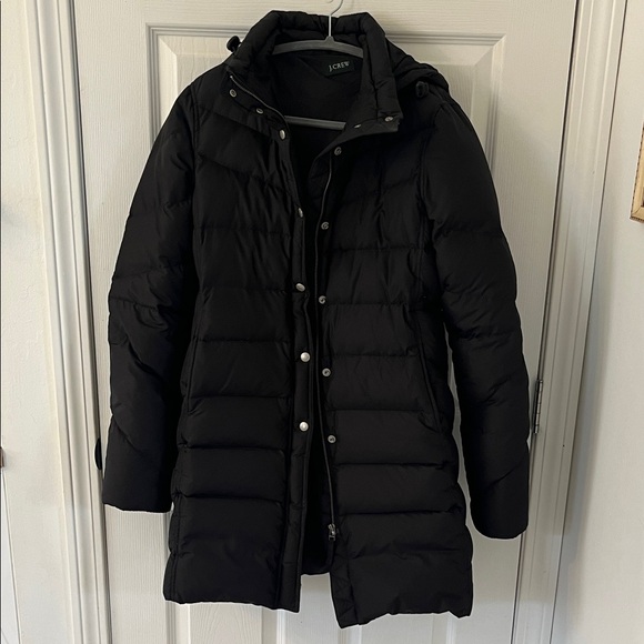 J. Crew Jackets & Blazers - J. Crew Black Quilted Puffer Coat